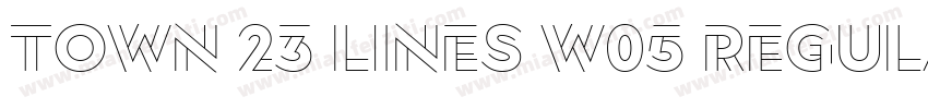 Town 23 Lines W05 Regular Outer字体转换